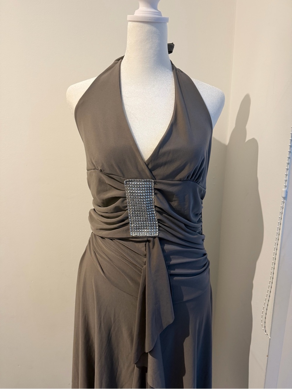 Cocktail Dress with Rhinestone Waist Accent #y2k - Picture 3 of 4